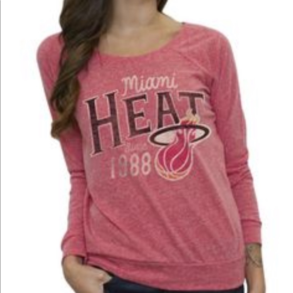 NBA 4Her Miami Heat Pink Short Sleeve Top Size M